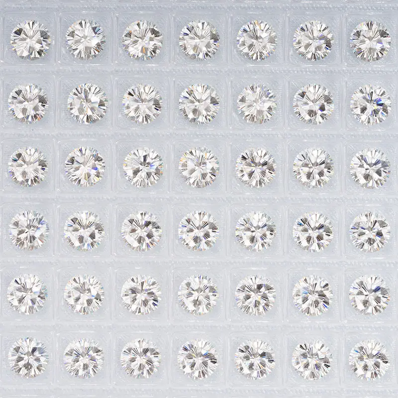 Moissanite Round Cut Crystal Stone for Jewelry - Image 2
