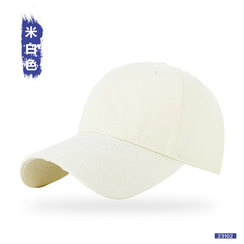 Women Distressed Cotton Cap Grey Large Head - Image 9