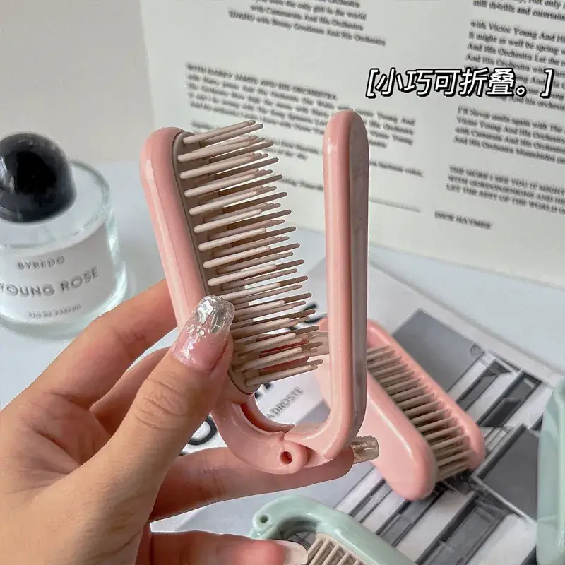 Foldable Travel Hair Comb for Straight & Curly Hair - Image 5