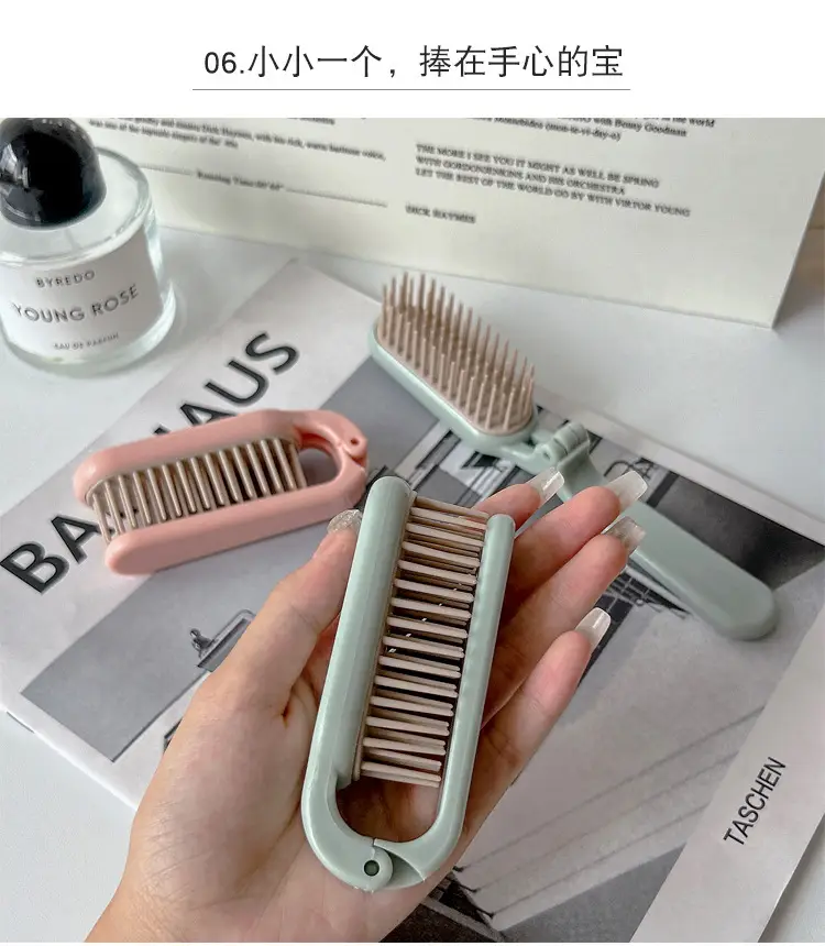 Foldable Travel Hair Comb for Straight & Curly Hair — feature 7
