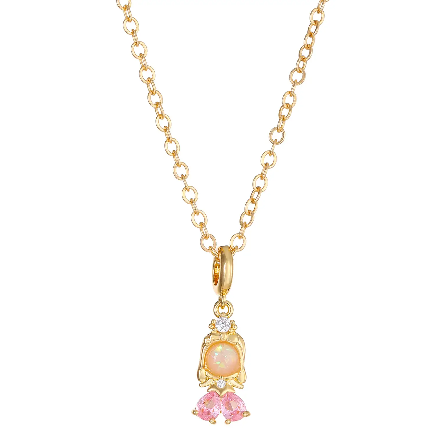 European & American Cross-Country Elegant Fairy Tale Princess Sweet Necklace with Zircon Pendants - Image 12