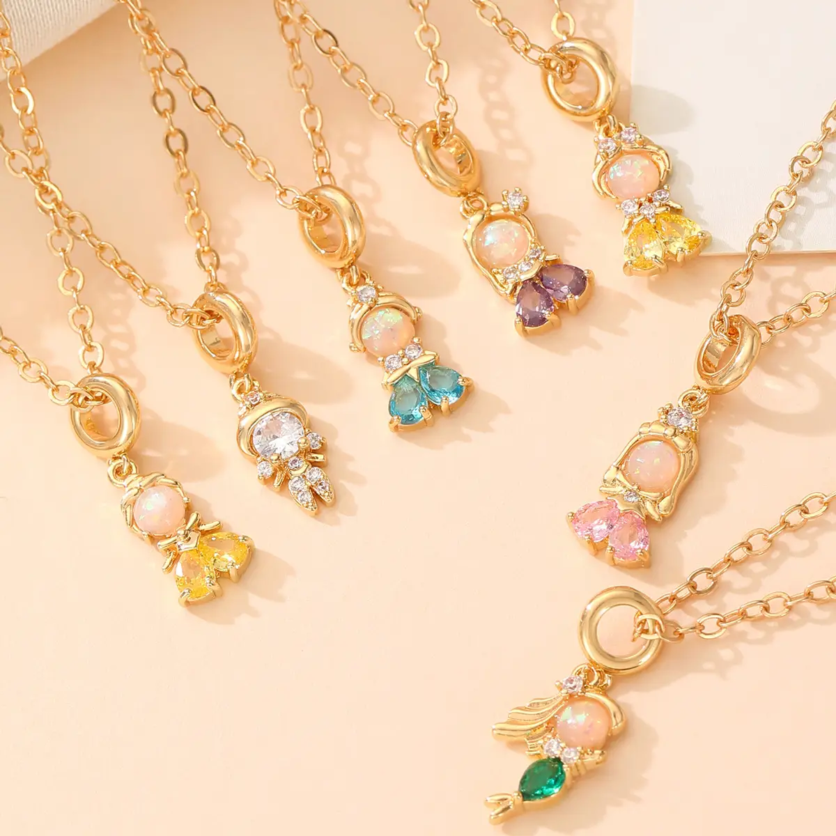European & American Cross-Country Elegant Fairy Tale Princess Sweet Necklace with Zircon Pendants — feature 8