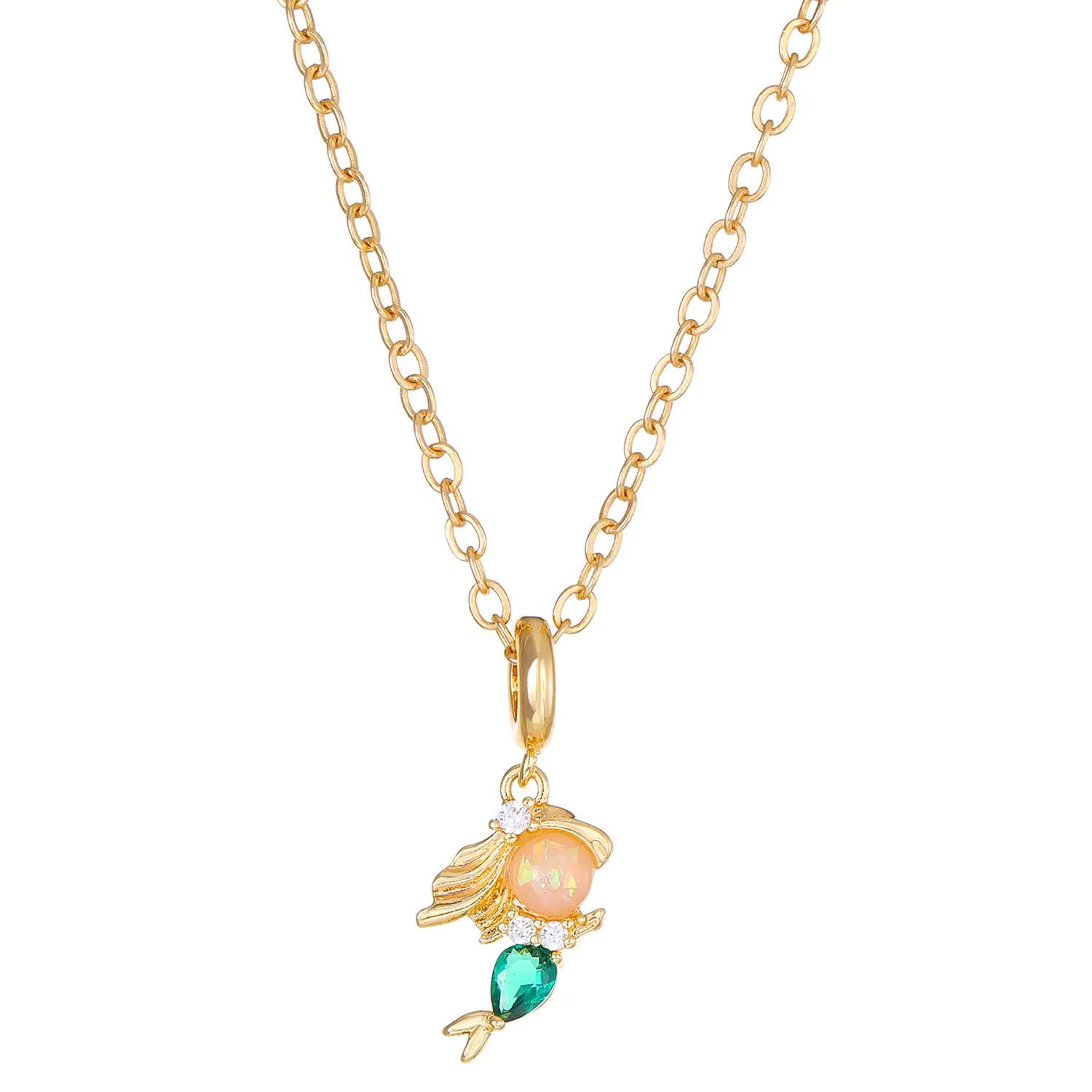 European & American Cross-Country Elegant Fairy Tale Princess Sweet Necklace with Zircon Pendants - Image 2