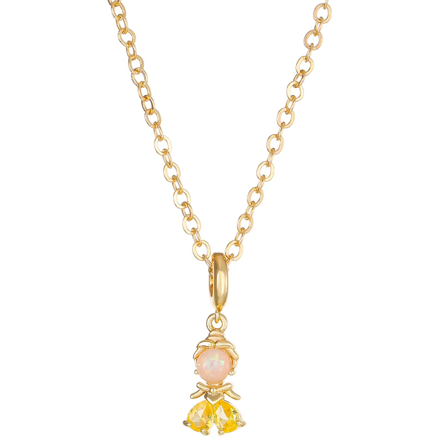 European & American Cross-Country Elegant Fairy Tale Princess Sweet Necklace with Zircon Pendants - Image 3