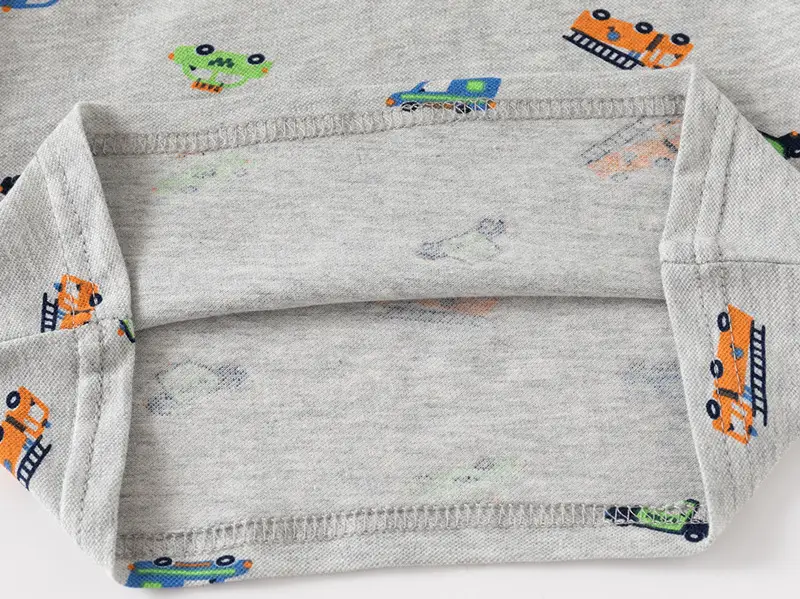 Kids Boys Car Print Polo T-Shirt Grey 2025 — feature 10