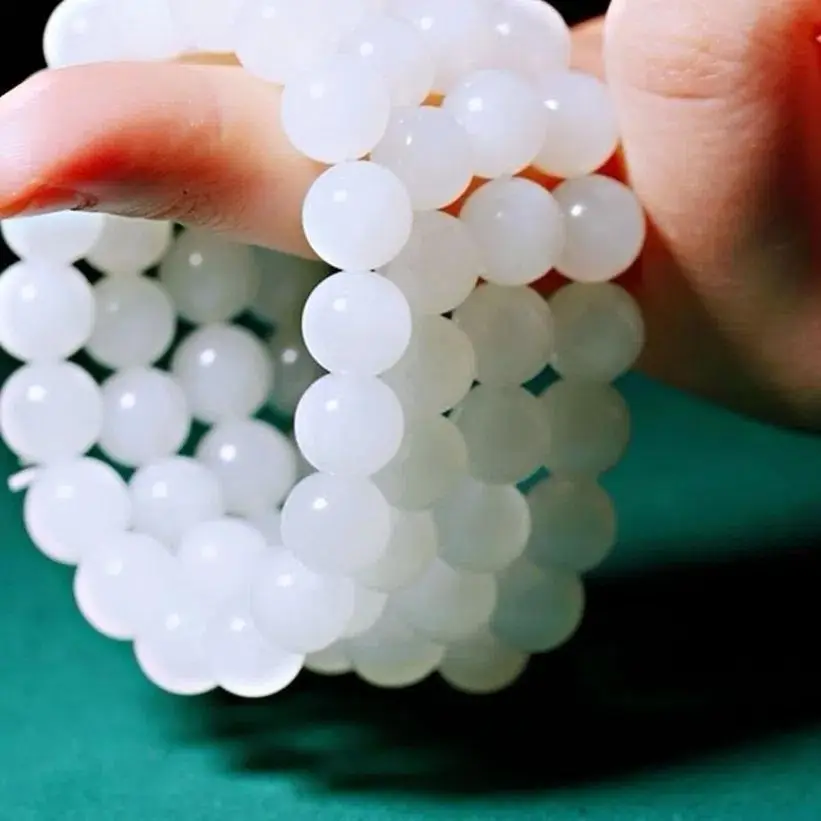 White Jade Single Circle Bracelet for Women — feature 6