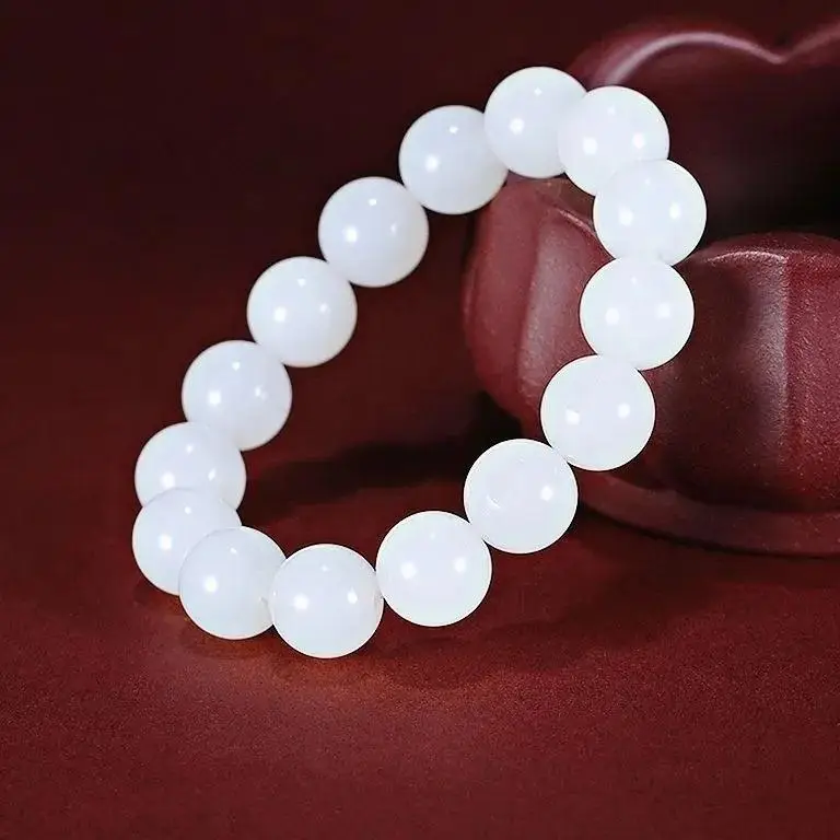 White Jade Single Circle Bracelet for Women — feature 8