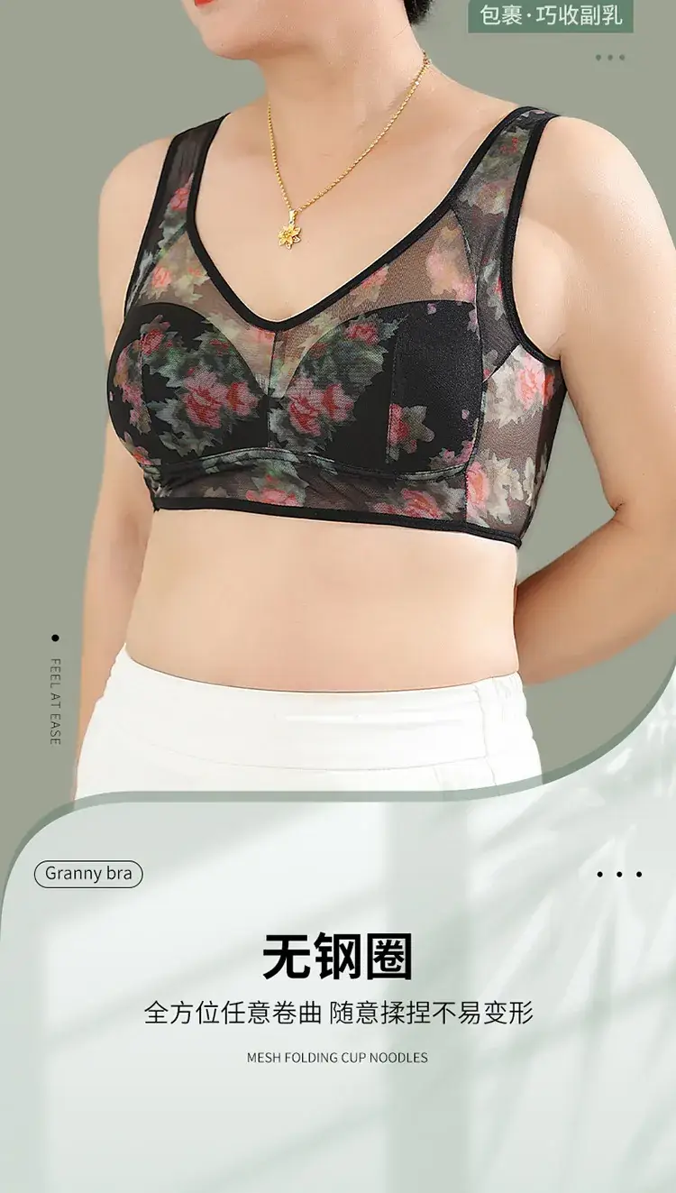 Spring & Summer Lace Mesh Push Up Bra Full Cup — feature 12