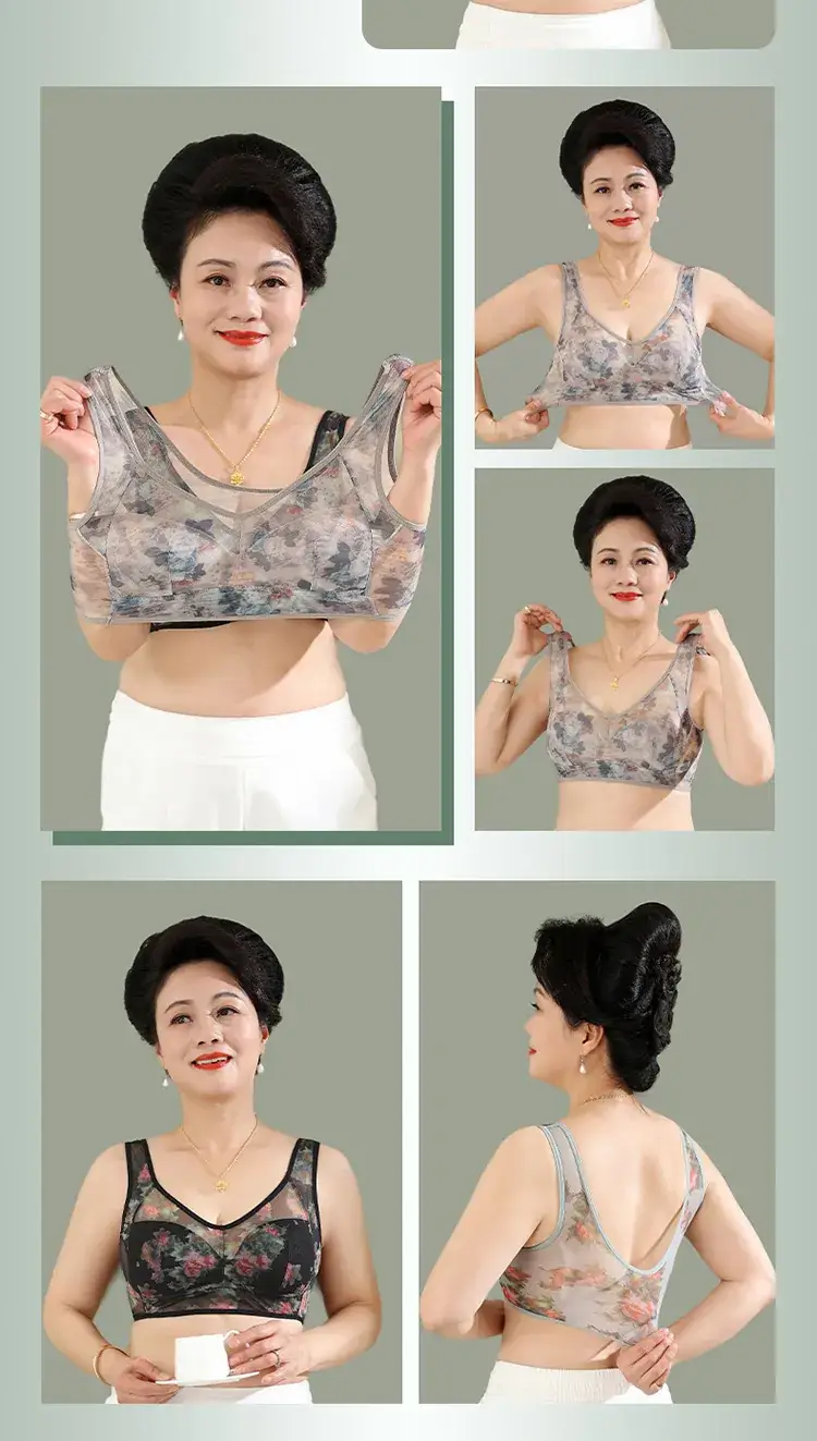 Spring & Summer Lace Mesh Push Up Bra Full Cup — feature 20