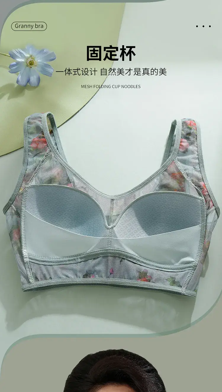 Spring & Summer Lace Mesh Push Up Bra Full Cup — feature 5