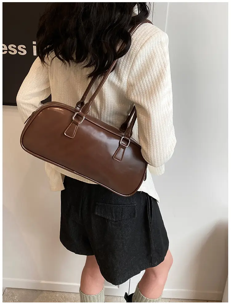 Brown Cross-Border Women's Shoulder Bag Large Capacity 2026 — feature 21