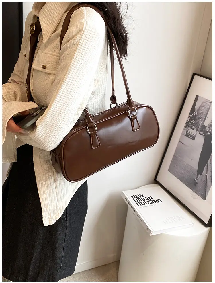 Brown Cross-Border Women's Shoulder Bag Large Capacity 2026 — feature 22