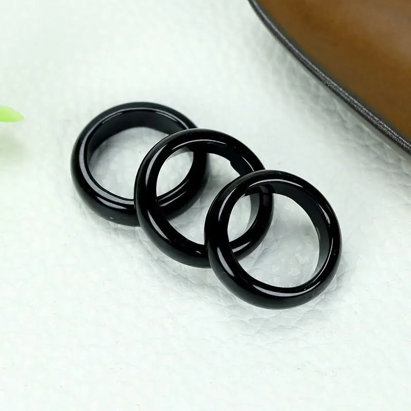 Black Jade Couple Rings for Men Women — feature 11