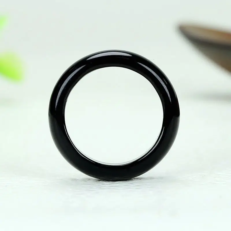 Black Jade Couple Rings for Men Women — feature 13