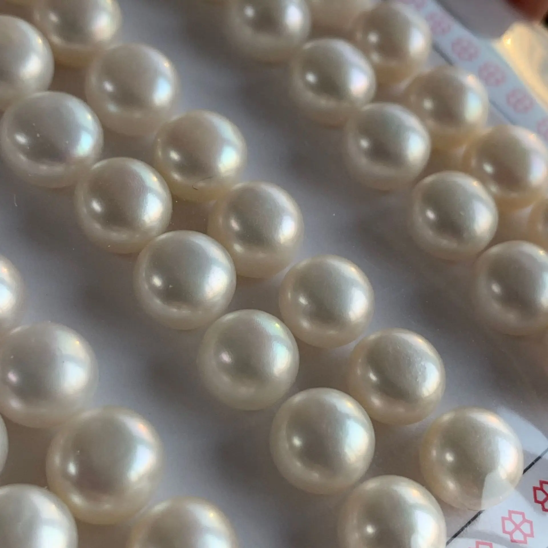 Zhuji Freshwater Pearl Beads Wholesale Half-Drilled Bun-Shaped Beads