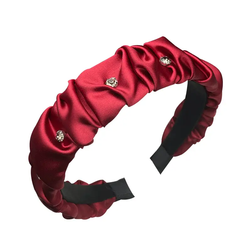 Red Rhinestone Hair Hoop for Women - Image 7