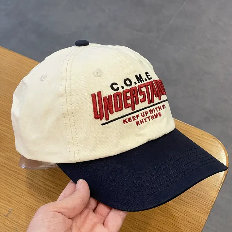 Women's Letter Embroidered Baseball Cap Yellow Blue — feature 18