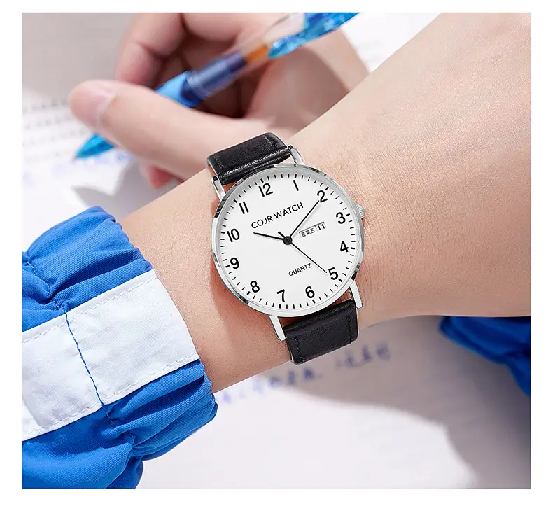 Cojr Student Civil Exam Watch Silent Waterproof Digital Quartz — feature 6