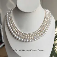 S925 Silver Pearl Beaded Clavicle Necklace — feature 29