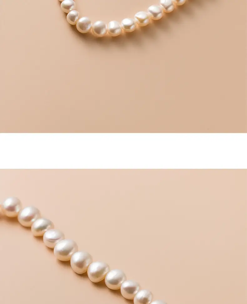 S925 Silver Pearl Beaded Clavicle Necklace — feature 41