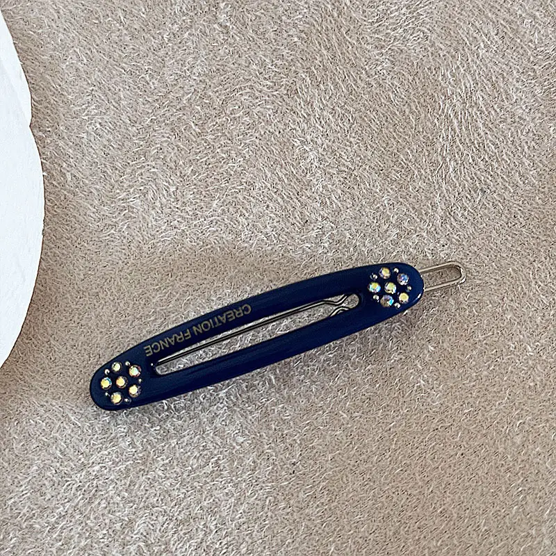 Korean Style Diamond Embroidered Hairpin Clip - Image 6