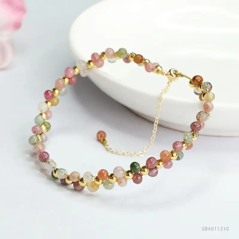 Guan Yu Natural Color Tourmaline Bracelet Crystal Gemstone — feature 9