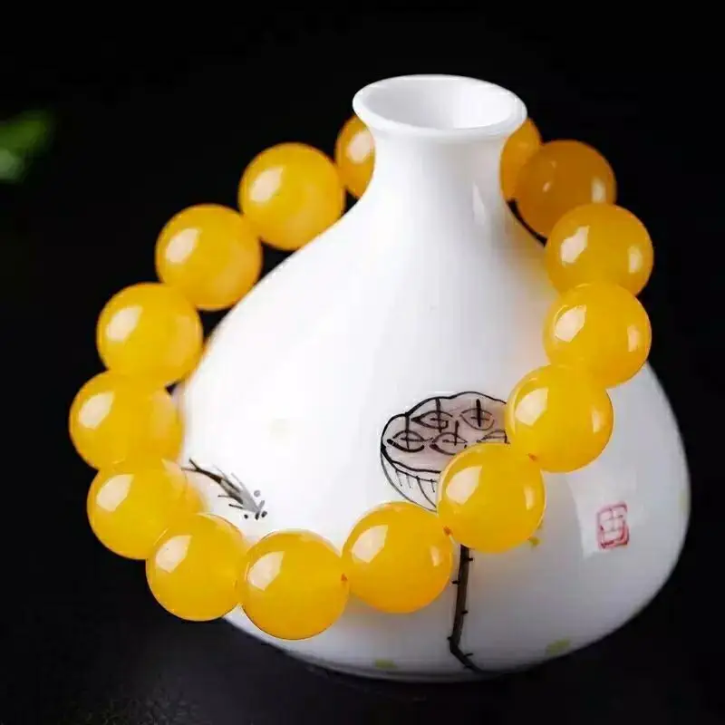 Yellow Agate Bracelet for Men Women Wealth Attracting — feature 2
