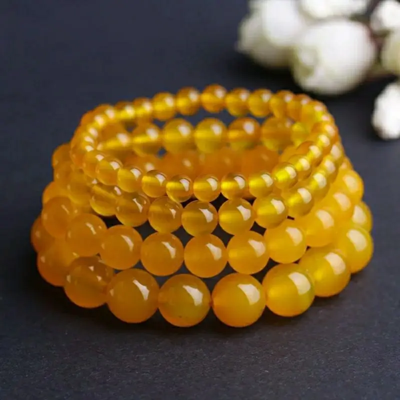 Yellow Agate Bracelet for Men Women Wealth Attracting — feature 5