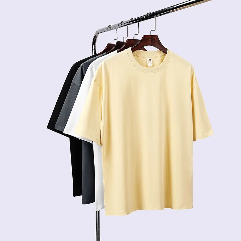 Black Loose Fit T-Shirt Large Drop Shoulder - Image 5