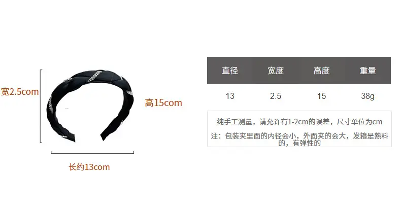 South Korea Pleated Hair Pressing Headband Solid Color — feature 20