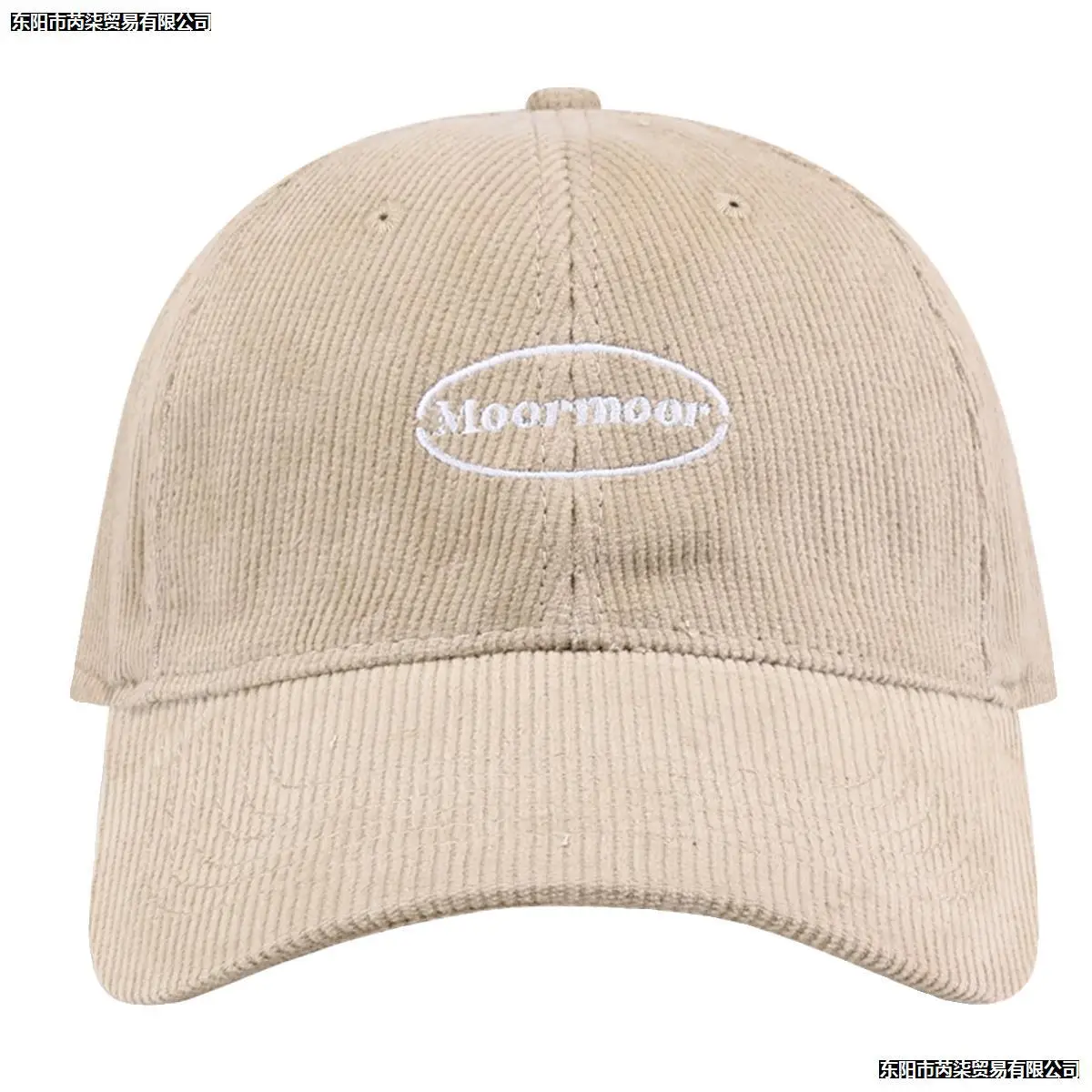 Women's Corduroy Lettered Cap Beige Multi Color - Image 14