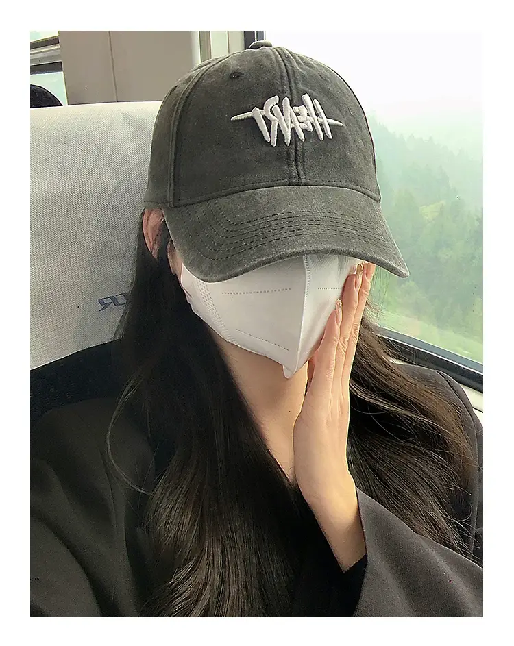 Women Heart Embroidered Maroon Baseball Cap — feature 14
