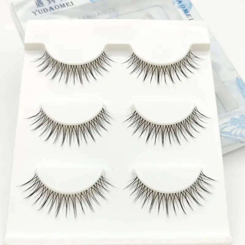 58# False Eyelashes Lazy U Transparent Stem One Piece - Image 6