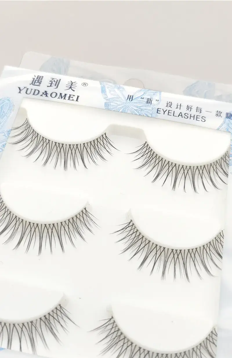 58# False Eyelashes Lazy U Transparent Stem One Piece — feature 12