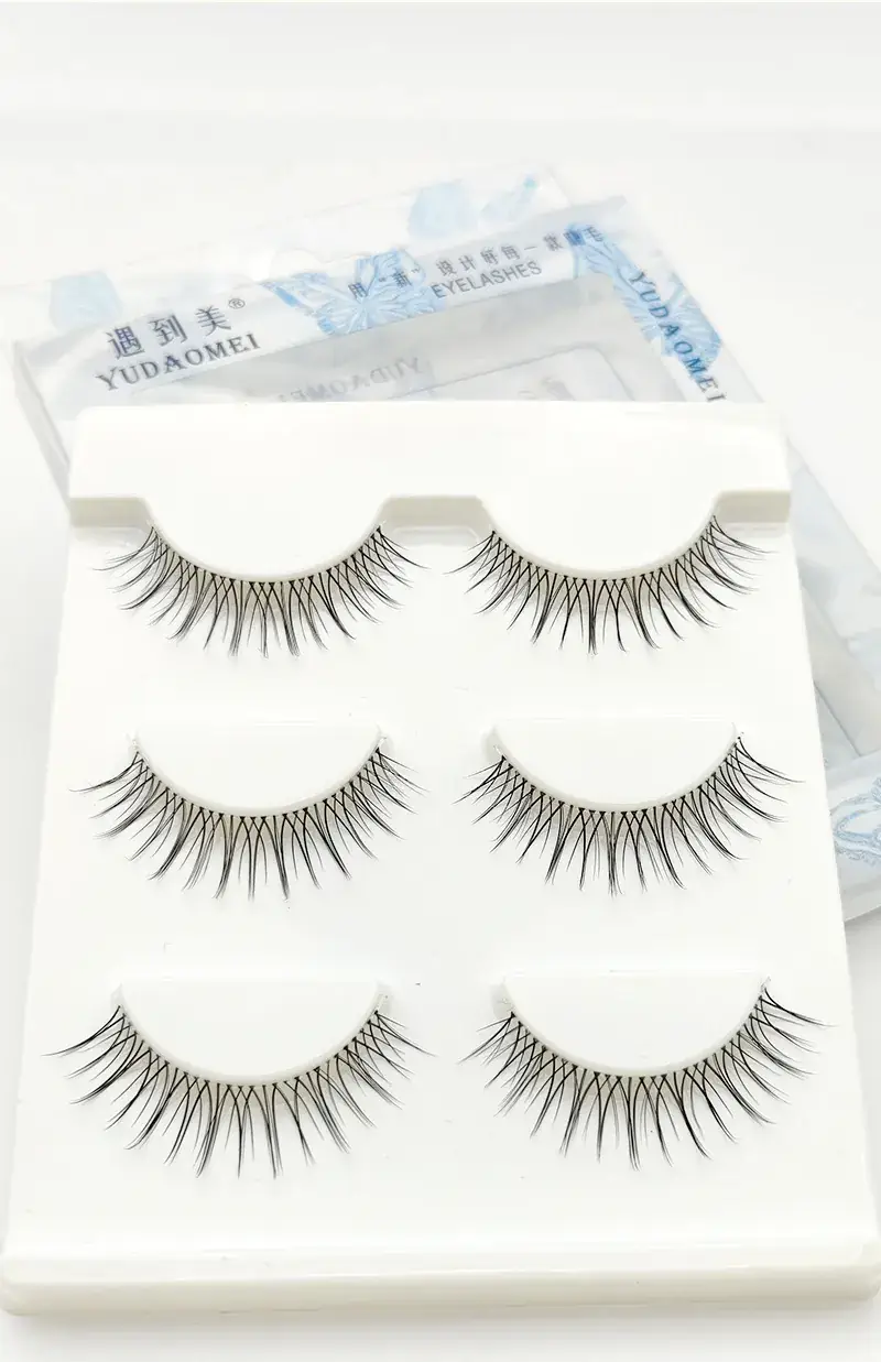 58# False Eyelashes Lazy U Transparent Stem One Piece — feature 5