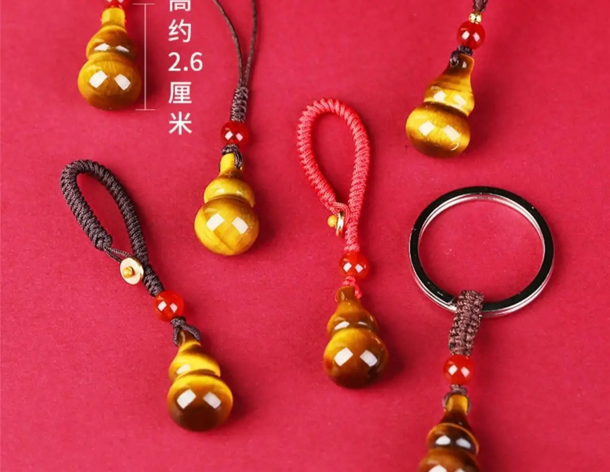 Yellow Tiger Eye Gourd Necklace for Men Women — feature 10