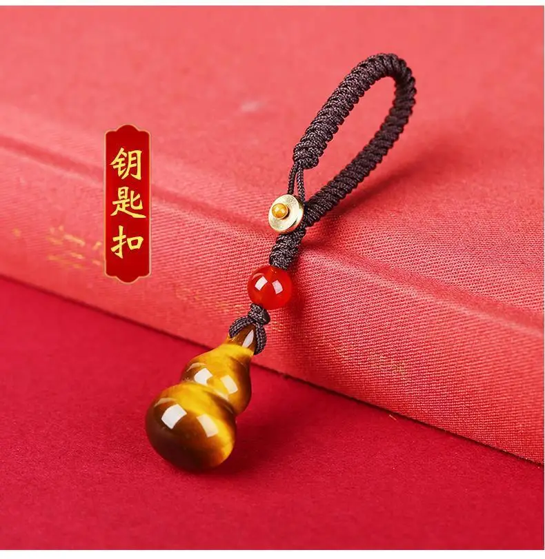 Yellow Tiger Eye Gourd Necklace for Men Women — feature 15