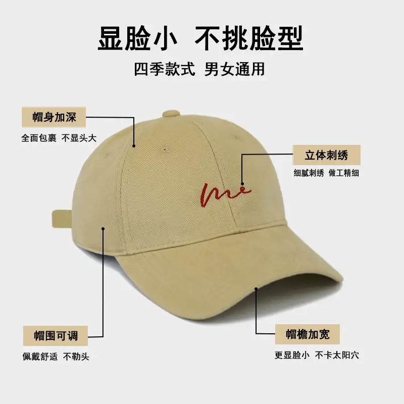 Men's Beige Logo Cap Casual Wear — feature 3
