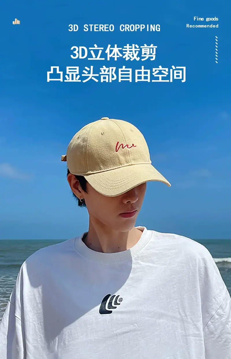 Men's Beige Logo Cap Casual Wear — feature 5