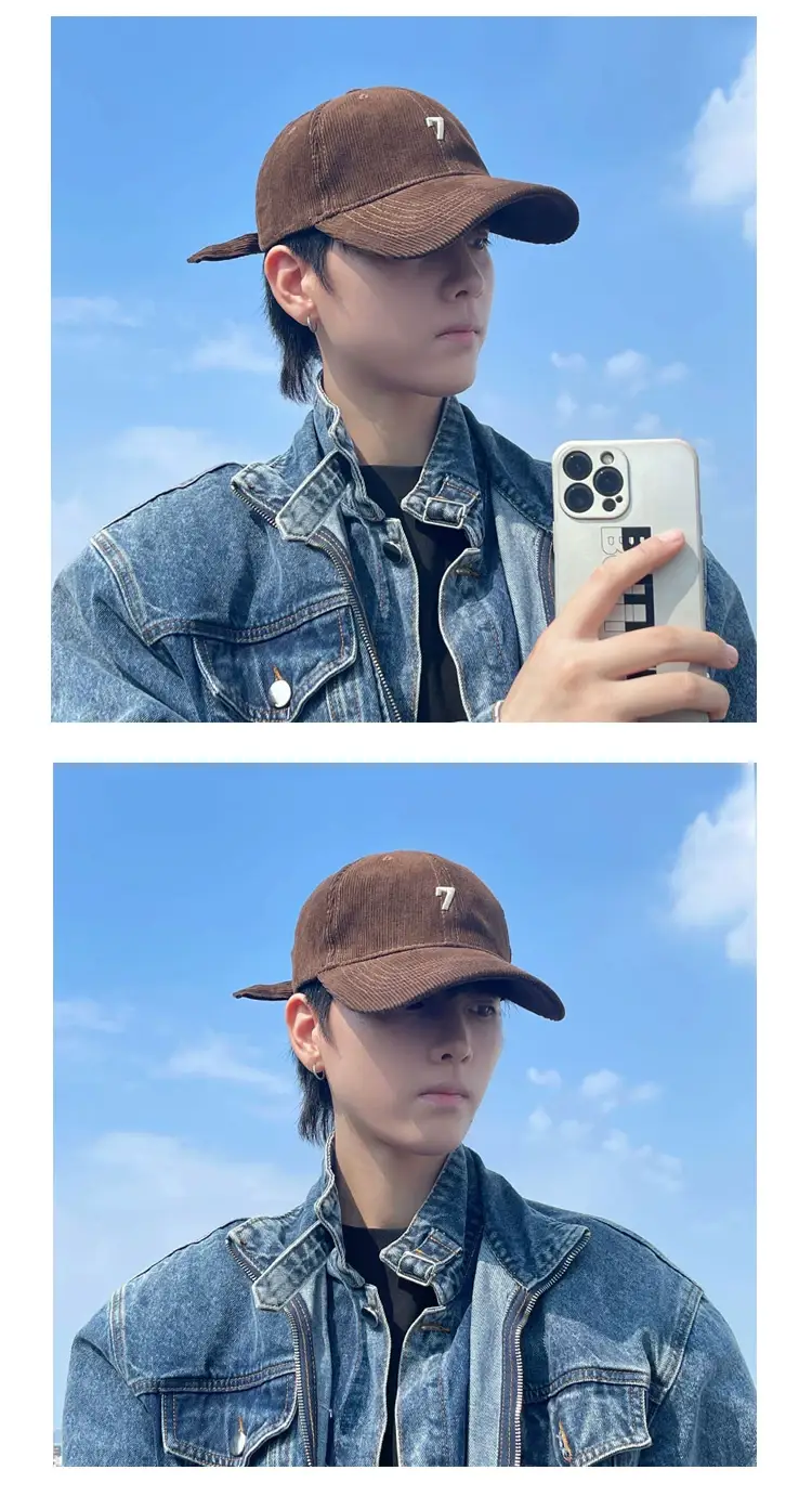 Men's Blue LED Light Cap with Number 7 — feature 10