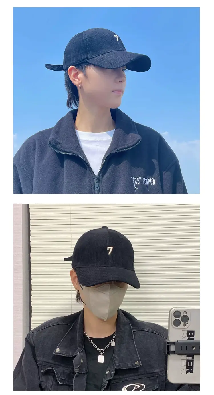 Men's Blue LED Light Cap with Number 7 — feature 8