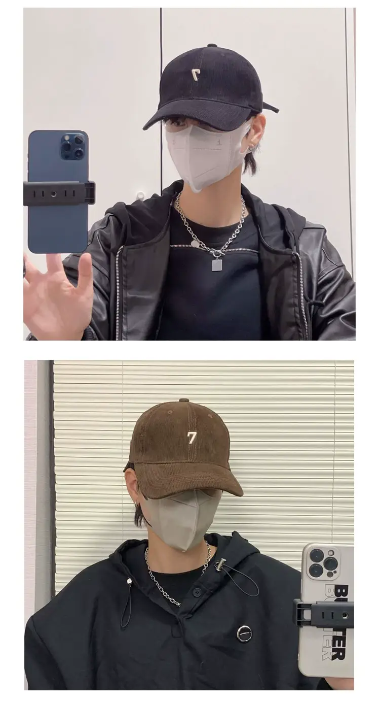 Men's Blue LED Light Cap with Number 7 — feature 9