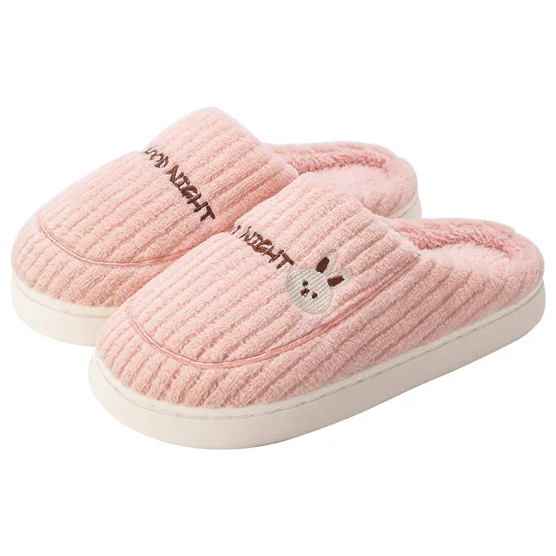 Jialiya Cotton Slippers for Women, Winter Indoor Home Couple Slippers, Warm, Non-Slip, Plush, Soft-Feeling Cotton Slippers for Men - Image 11