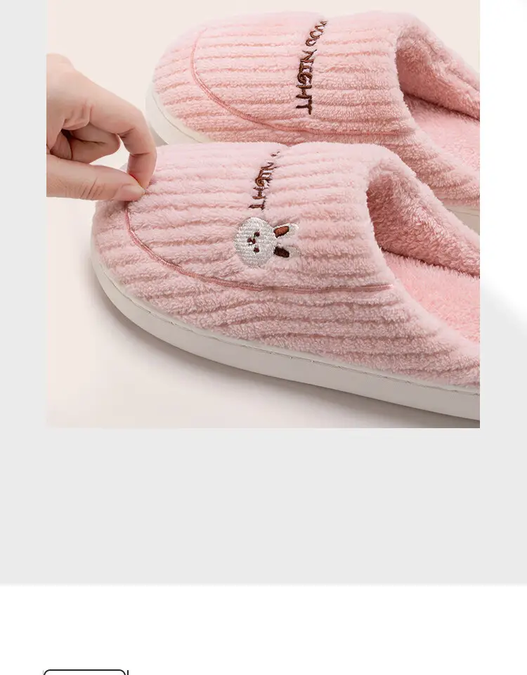 Jialiya Cotton Slippers for Women, Winter Indoor Home Couple Slippers, Warm, Non-Slip, Plush, Soft-Feeling Cotton Slippers for Men — feature 11