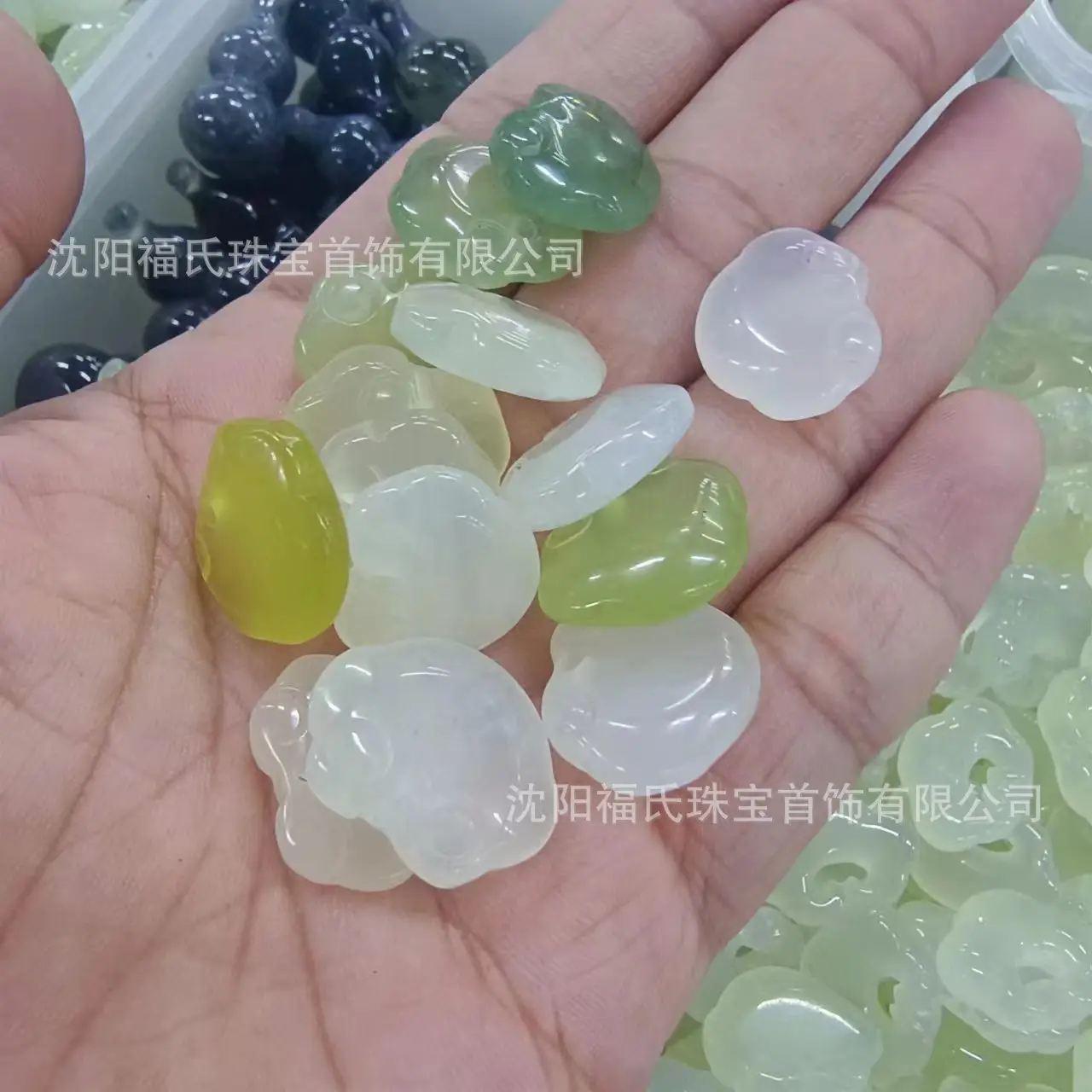 Natural Jade Ice Pendant Cat's Claw Bamboo Water Drop Auspicious Cloud Lock Peace Buckle Gourd Laughing Buddha Guanyin Various Styles Without String - Image 16