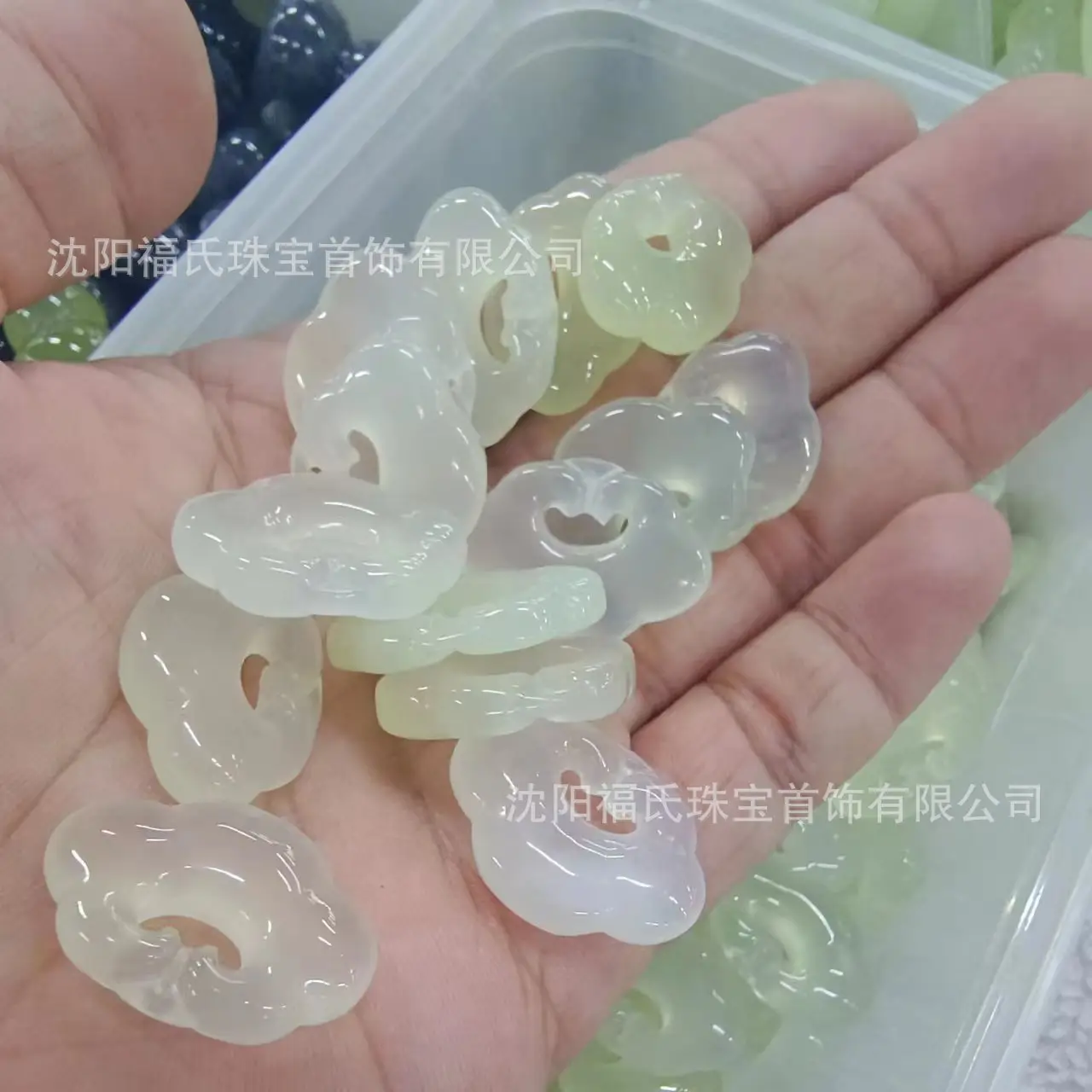 Natural Jade Ice Pendant Cat's Claw Bamboo Water Drop Auspicious Cloud Lock Peace Buckle Gourd Laughing Buddha Guanyin Various Styles Without String - Image 5