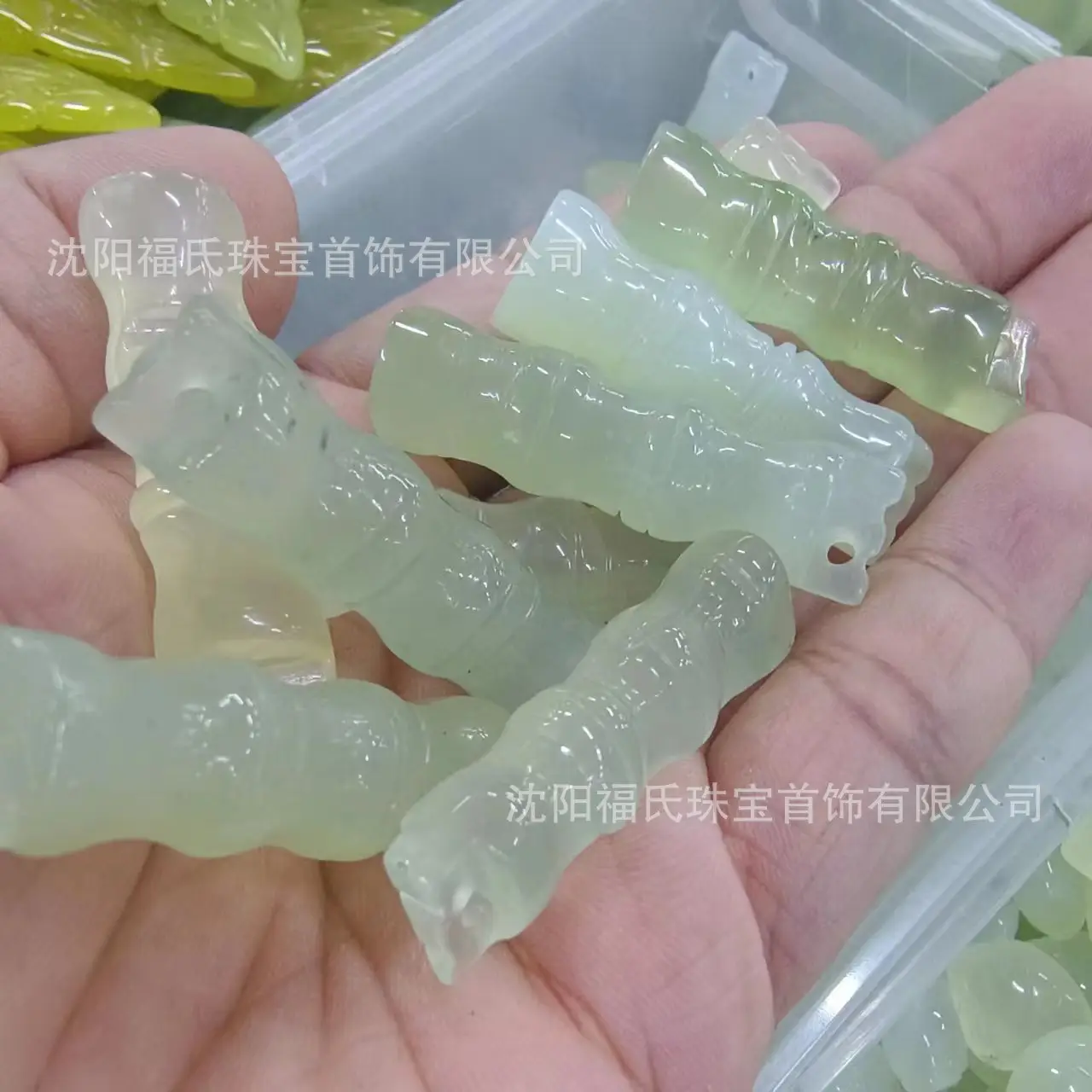Natural Jade Ice Pendant Cat's Claw Bamboo Water Drop Auspicious Cloud Lock Peace Buckle Gourd Laughing Buddha Guanyin Various Styles Without String - Image 7