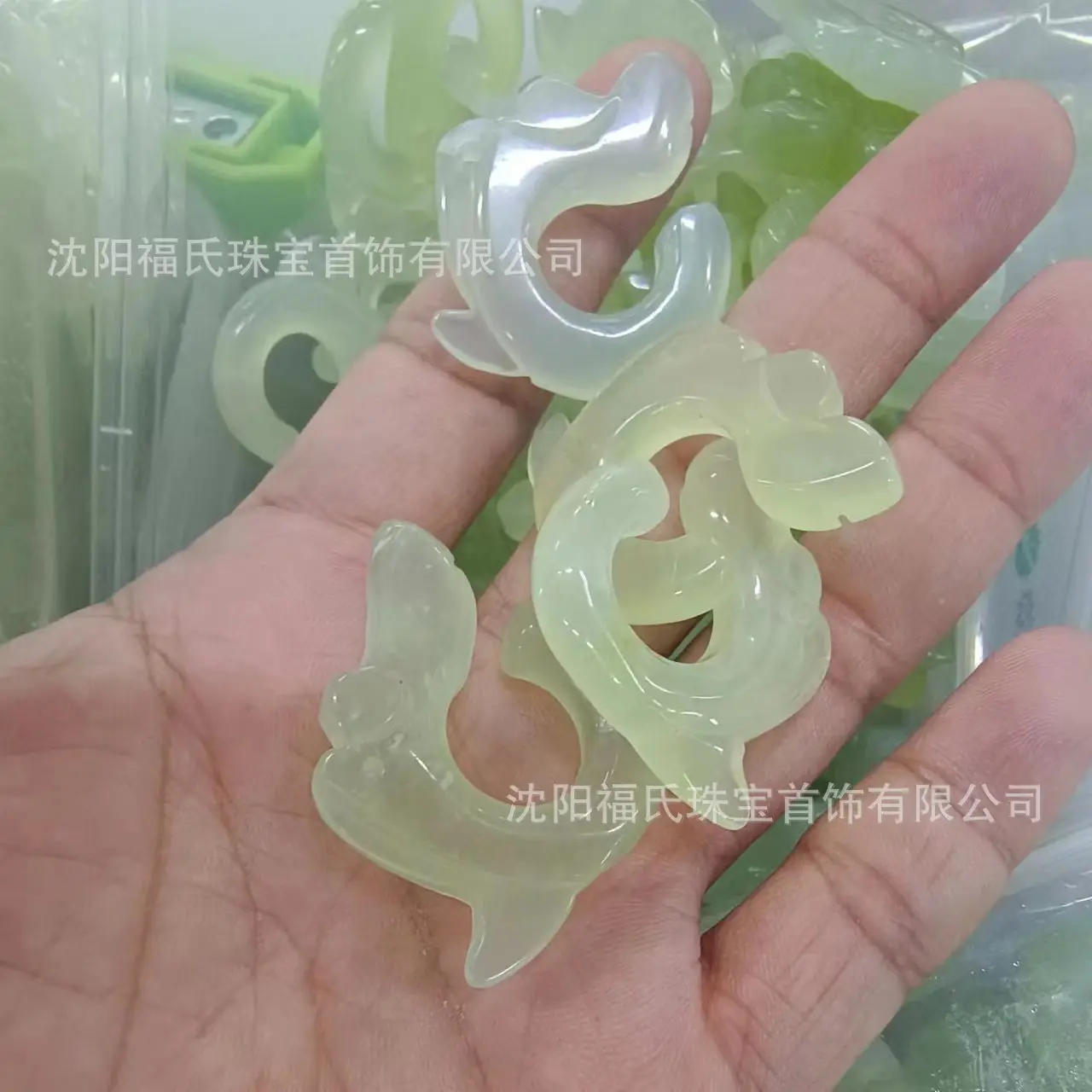 Natural Jade Ice Pendant Cat's Claw Bamboo Water Drop Auspicious Cloud Lock Peace Buckle Gourd Laughing Buddha Guanyin Various Styles Without String - Image 8