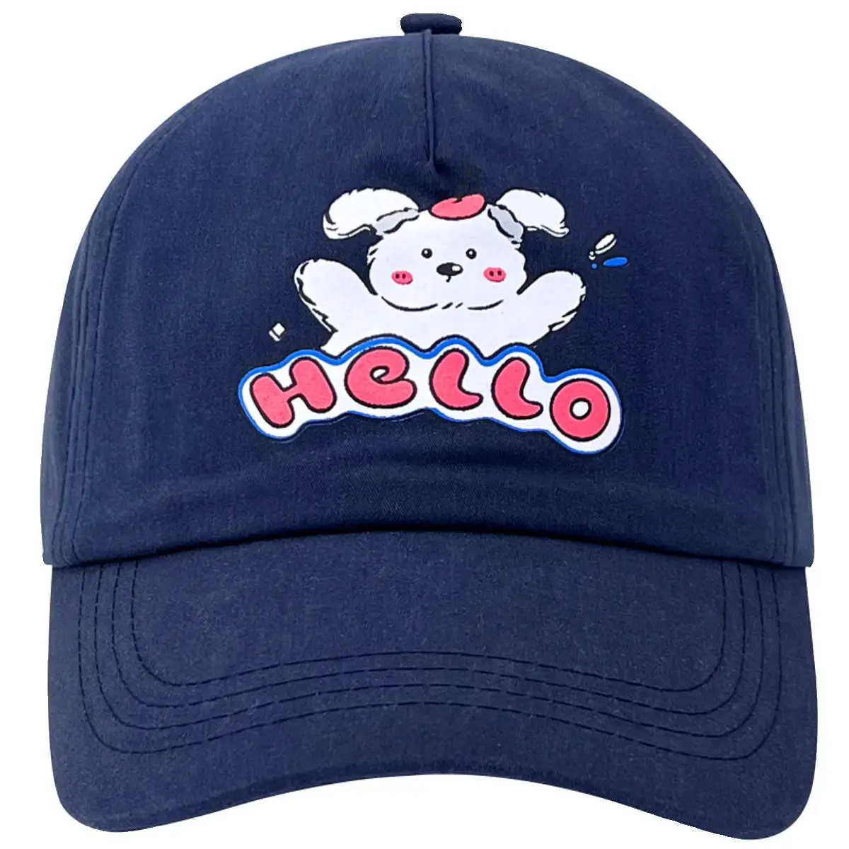 Pink Coisyini Puppy Baseball Cap for Girls - Image 12