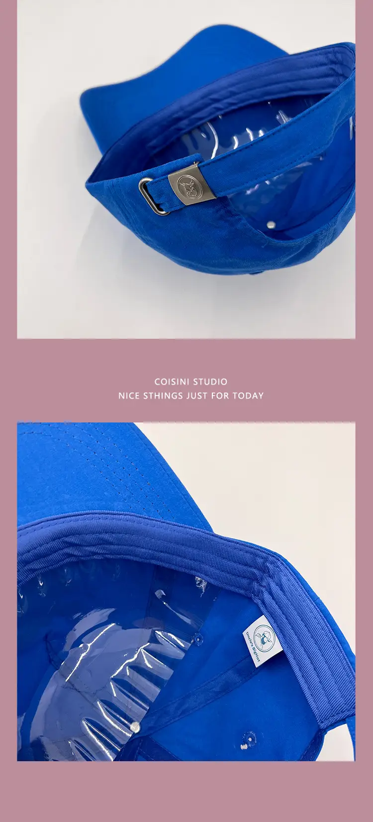 Pink Coisyini Puppy Baseball Cap for Girls — feature 19
